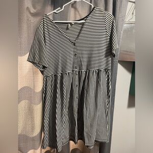 Striped mini dress